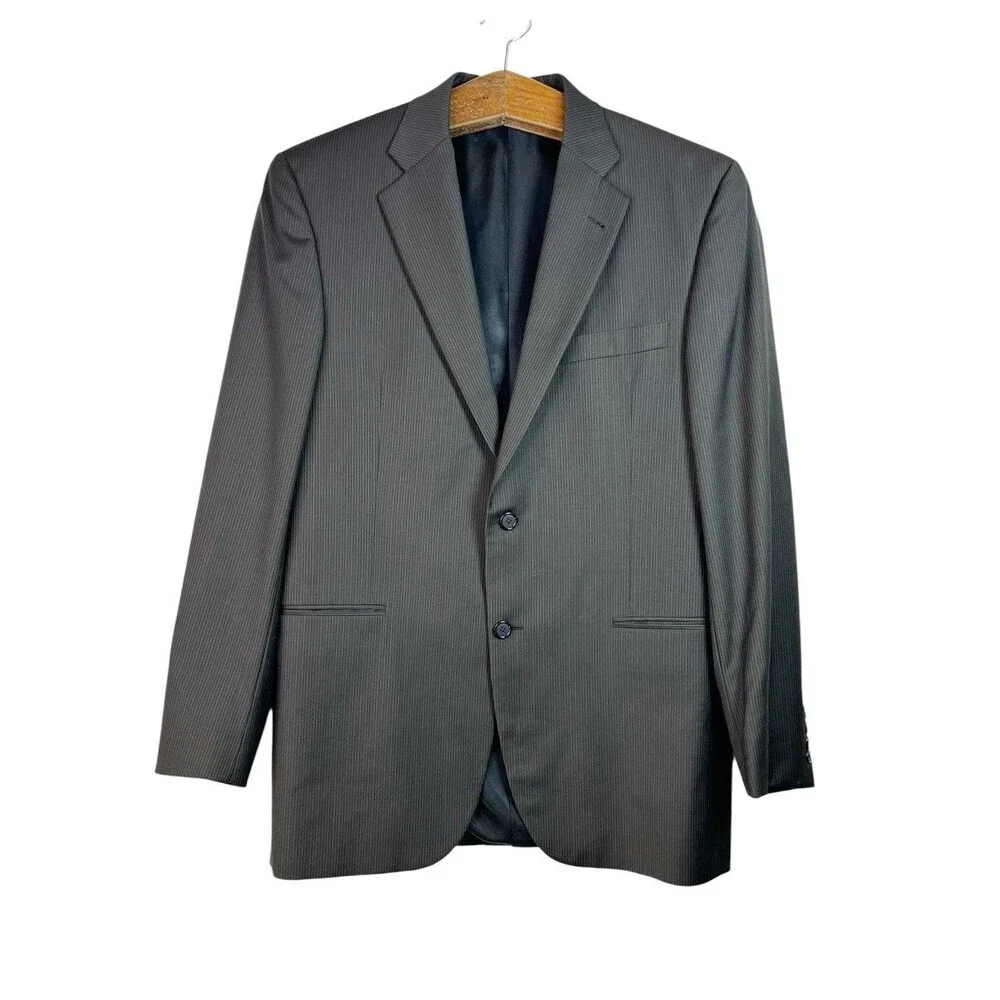 BURBERRY London Blazer Mens Sz 40R 100% Wool USA Woven Sport Coat Preppy Luxury